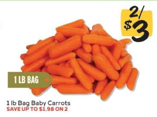 1 lb Bag Baby Carrots