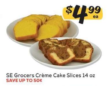 SE Grocers Crème Cake Slices