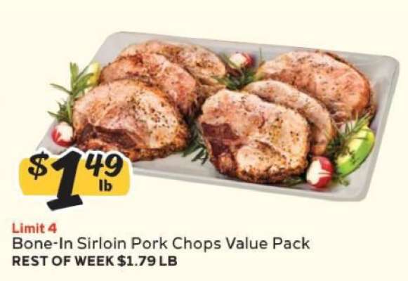 Bone-In Sirloin Pork Chops Value Pack