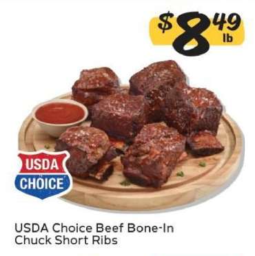 USDA Choice Beef Bone-In Chuck Short Ribs