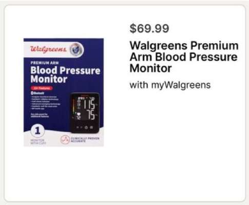 Walgreens Premium Arm Blood Pressure Monitor