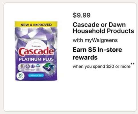 Cascade or Dawn Household Products