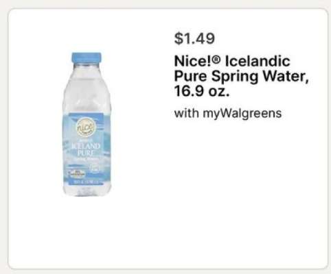 Nice!® Icelandic Pure Spring Water, 16.9 oz.