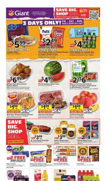 thumbnail - Giant Food Ad - Weekly Ad