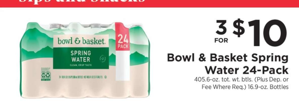 Bowl & Basket Spring Water 24-Pack