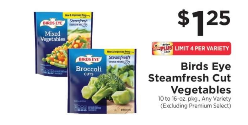 Birds Eye Steamfresh Cut Vegetables