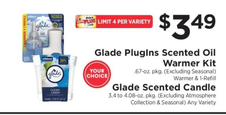 Glade PlugIns Scented Oil Warmer Kit / Glade Scented Candle