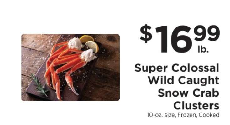 Super Colossal Wild Caught Snow Crab Clusters