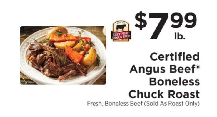 Certified Angus Beef Boneless Chuck Roast
