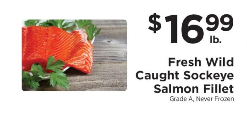 Fresh Wild Caught Sockeye Salmon Fillet