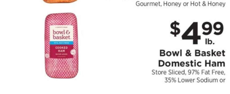 Bowl & Basket Domestic Ham
