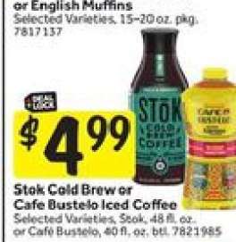 Stok Cold Brew or Cafe Bustelo Iced Coffee