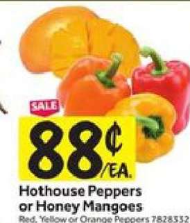 Hothouse Peppers or Honey Mangoes