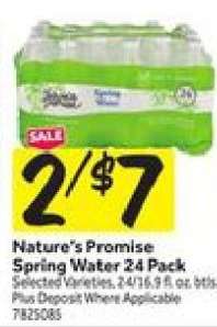 Nature's Promise Spring Water 24 Pack
