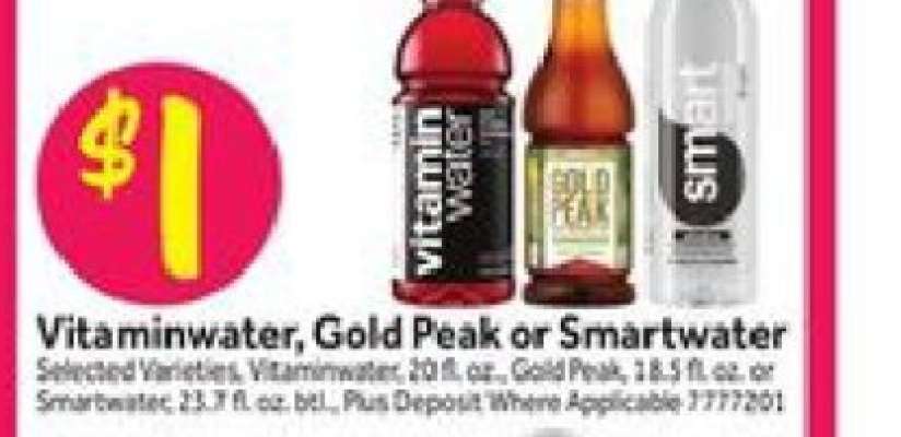 Vitaminwater, Gold Peak or Smartwater