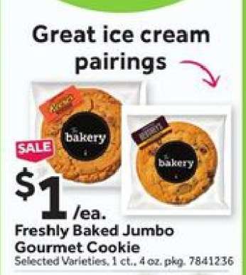 Freshly Baked Jumbo Gourmet Cookie