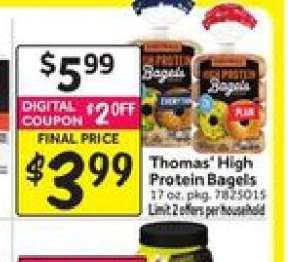 THOMAS’ HIGH PROTEIN BAGELS