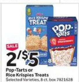 Pop-Tarts or Rice Krispies Treats