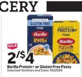 Barilla Protein+ or Gluten Free Pasta