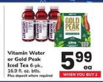 Vitamin Water or Gold Peak Iced Tea