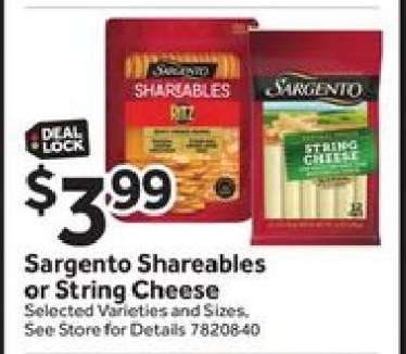 Sargento Shareables or String Cheese