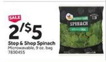 Stop & Shop Spinach