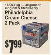 Philadelphia Cream Cheese 2 Pack