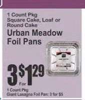 Urban Meadow Foil Pans