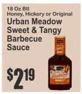 Urban Meadow Sweet & Tangy Barbecue Sauce