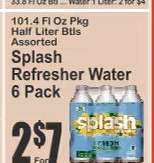 Splash Refresher Water 6 Pack