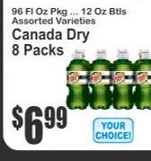 Canada Dry 8 Packs