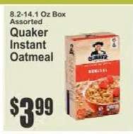 Quaker Instant Oatmeal
