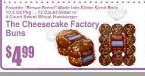 The Cheesecake Factory Buns