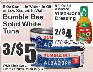 Bumble Bee Solid White Tuna