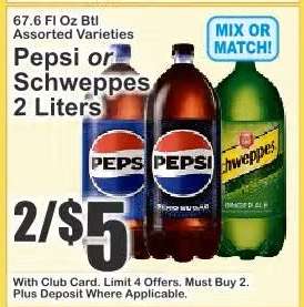 Pepsi or Schweppes
