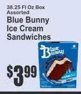 Blue Bunny Ice Cream Sandwiches