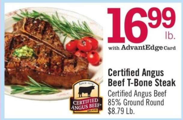 Certified Angus Beef T-Bone Steak