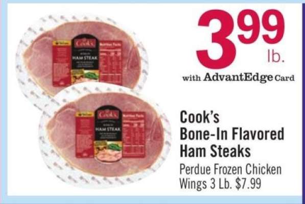 Cook's Bone-In Flavored Ham Steaks