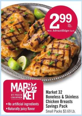 Market 32 Boneless & Skinless Chicken Breasts Savings Pack