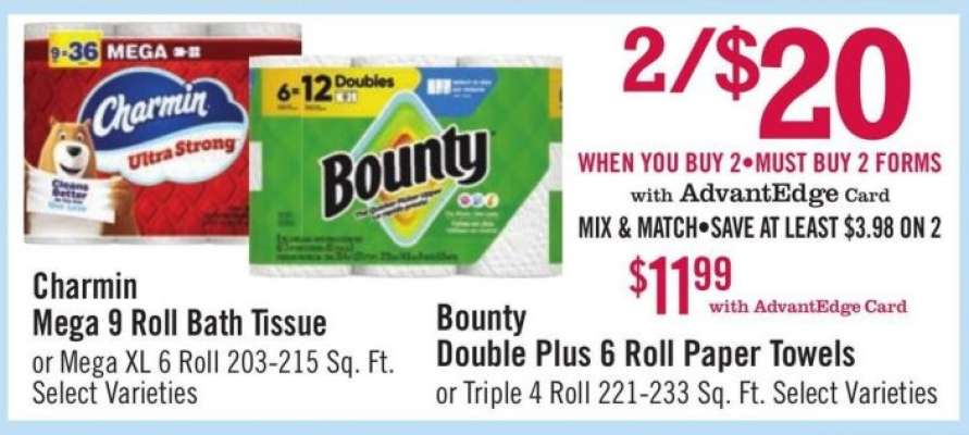 Bounty Double Plus 6 Roll Paper Towels