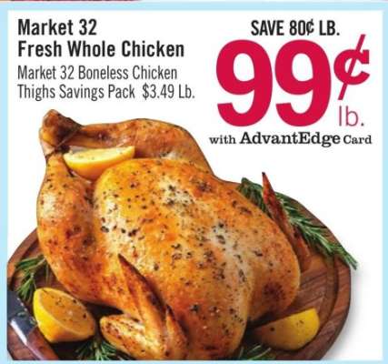 Market 32 Fresh Whole Chicken