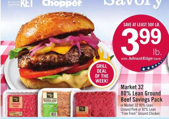 Market 32 80% Lean Ground Beef Savings Pack
