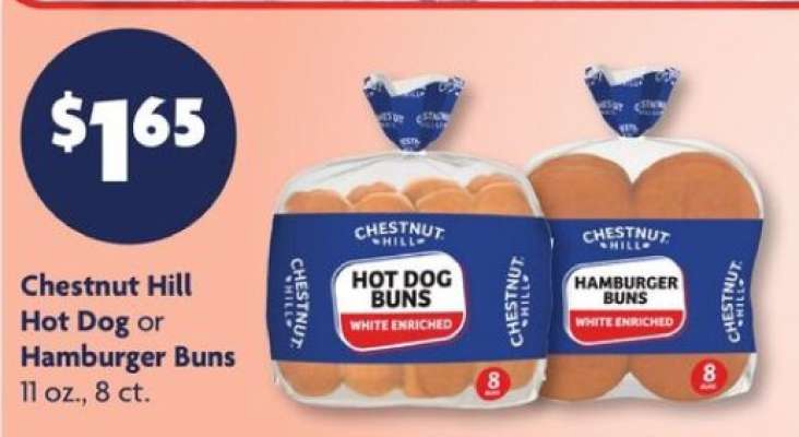 Chestnut Hill Hot Dog or Hamburger Buns