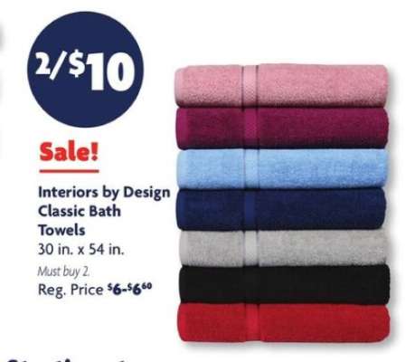 Interiors by Design Classic Bath Towels