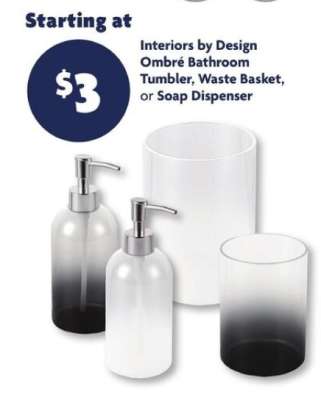 Interiors by Design Ombré Bathroom Accessories