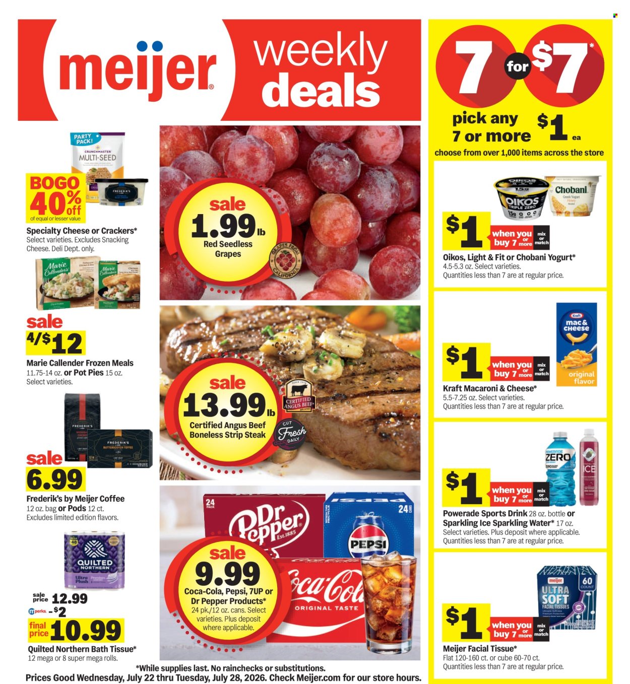 Meijer ad - 07/22/2026 - 07/28/2026. Page 1