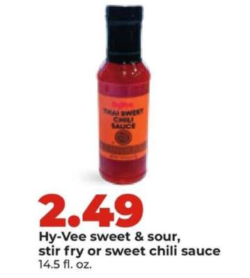 Hy-Vee sweet & sour, stir fry or sweet chili sauce