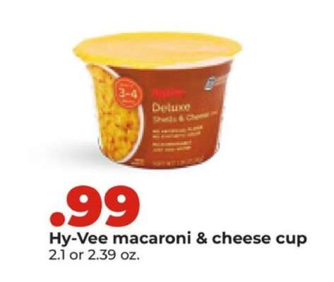 Hy-Vee macaroni & cheese cup