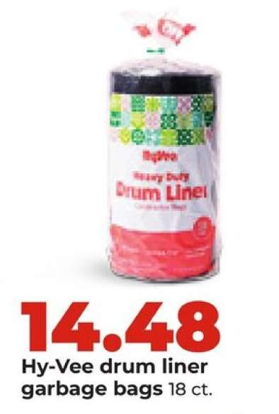 Hy-Vee drum liner garbage bags