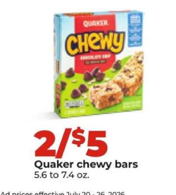 Quaker Chewy Bars